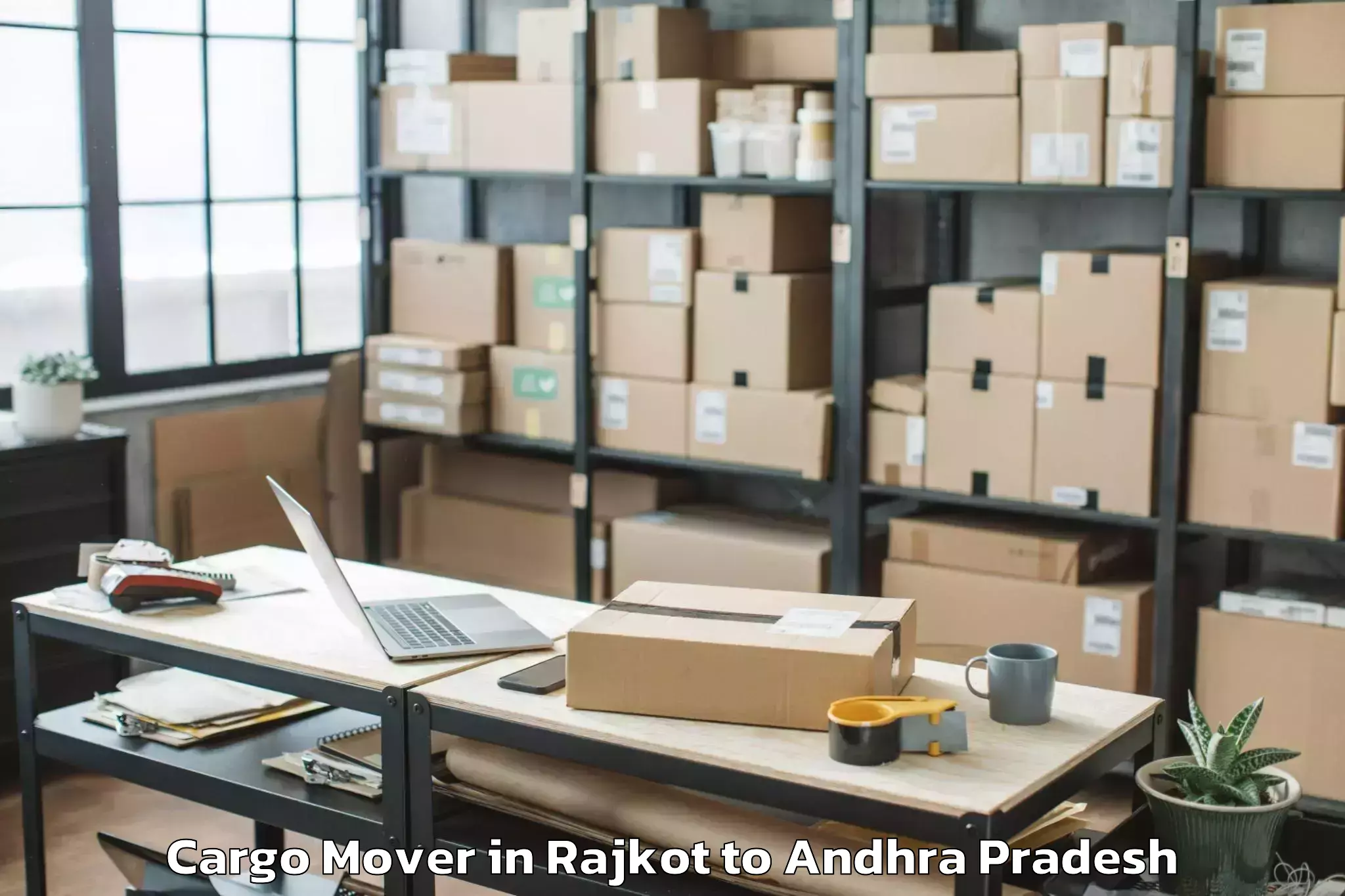 Trusted Rajkot to Nadendla Cargo Mover